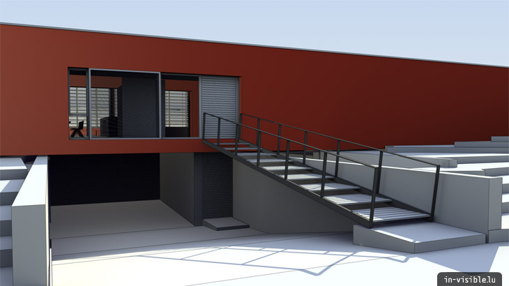 3D architectural visualization & rendering, Rendu de visualisation architecturale en image de synthèse 3D : TWN